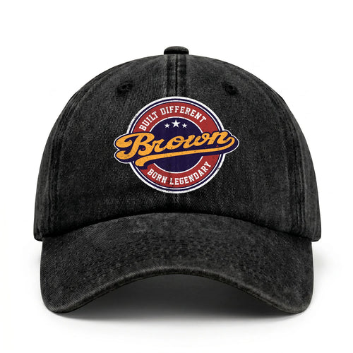 Built Different Born Legendary Logo Washed Cap BROWN 13K1 C65PF