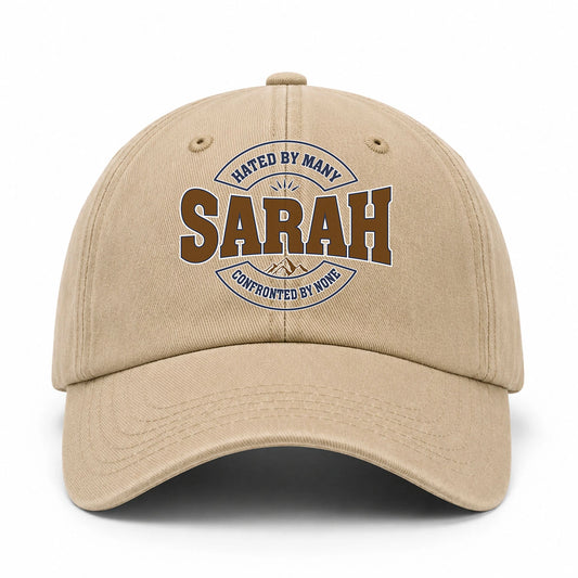 Hated By Many Confronted By None Washed Cap SARAH 13K1 C36PF