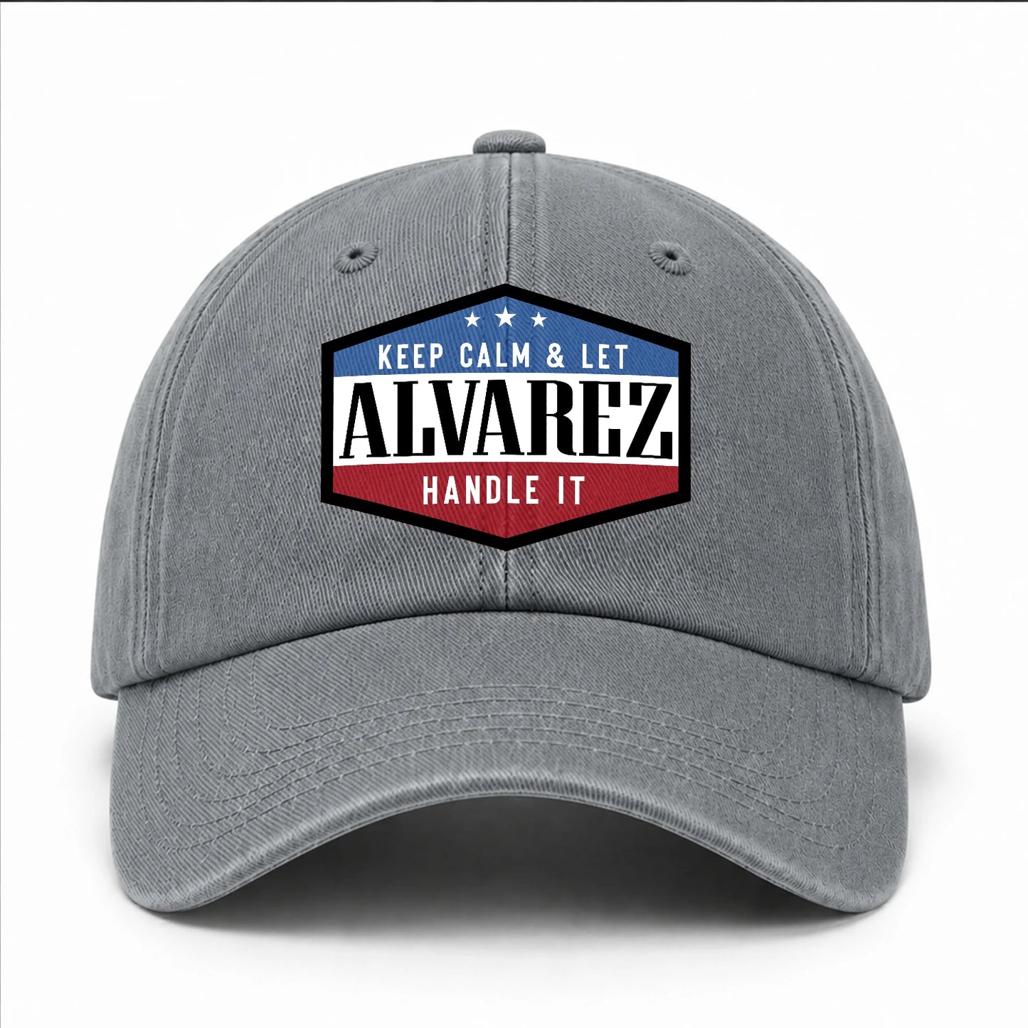 Keep Calm & Let Your Name Handle It Washed Cap ALVAREZ 13K1 C87PF