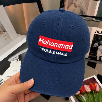 Trouble Maker Red Logo Washed Cap MOHAMMAD 13K1 C140PF