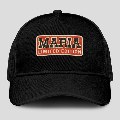 Limited Edition Red Logo Black Mesh Cap MARIA 13K1 C215PF
