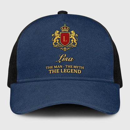 The Man The Myth The Legend Royal Blue Mesh Cap LISA 13K1 C187PF