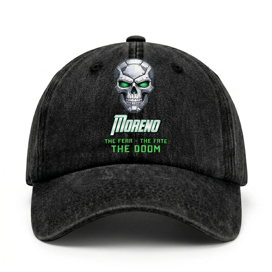 The Fear The Fate The Doom Skull Washed Cap MORENO 13K1 C99PF