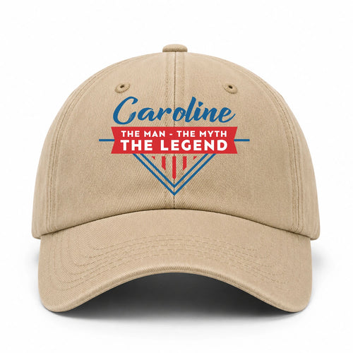 The Man The Myth The Legend Logo Washed Cap CAROLINE 13K1 C37PF