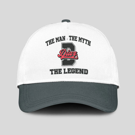 The Man The Myth The Legend Custom Initial Letter And Name Cap DIAZ 13K1 C38PF