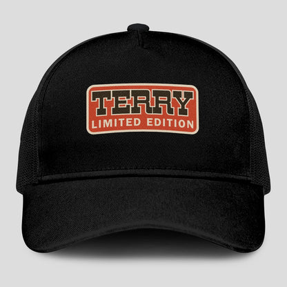 Limited Edition Red Logo Black Mesh Cap TERRY 13K1 C215PF