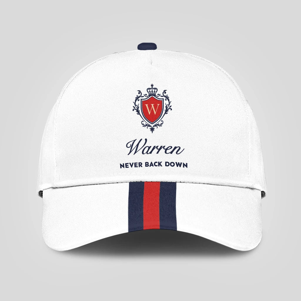 Never Back Down Stripped Cap WARREN 13K1 C86PF