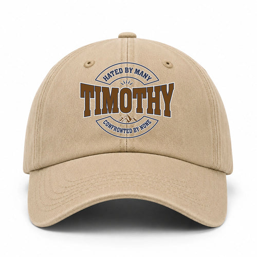 Hated By Many Confronted By None Washed Cap TIMOTHY 13K1 C36PF