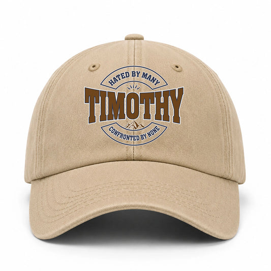 Hated By Many Confronted By None Washed Cap TIMOTHY 13K1 C36PF