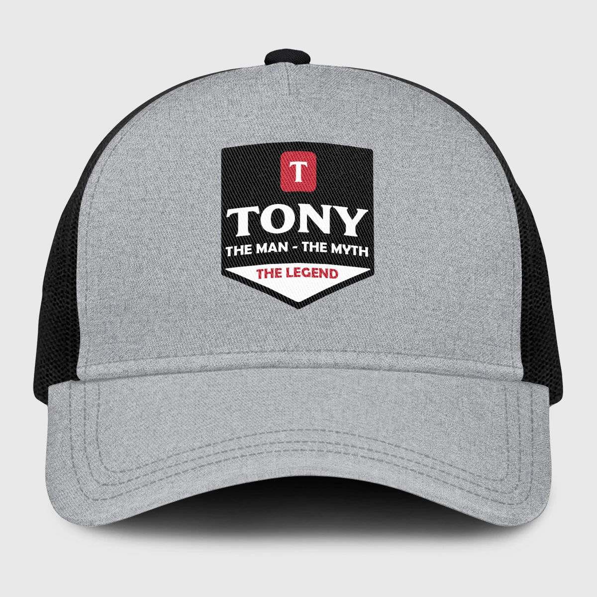 The Man The Myth The Legend Gray Mesh Cap TONY 13K1 C189PF