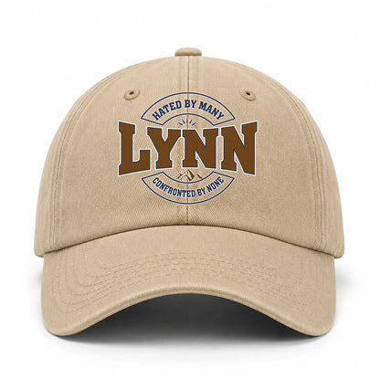 Hated By Many Confronted By None Washed Cap LYNN 13K1 C36PF