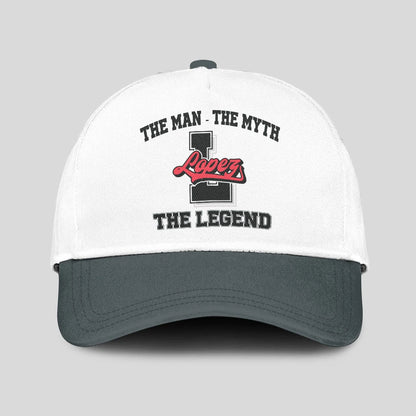 The Man The Myth The Legend Custom Initial Letter And Name Cap LOPEZ 13K1 C38PF
