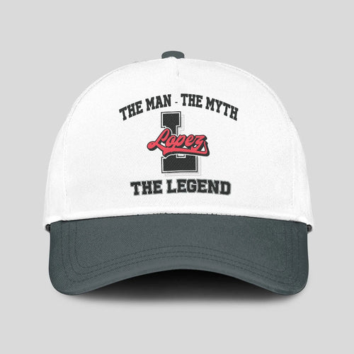 The Man The Myth The Legend Custom Initial Letter And Name Cap LOPEZ 13K1 C38PF