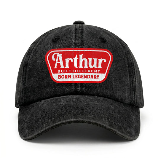 Built Different Born Legendary Red Logo Washed Cap ARTHUR 13K1 C63PF