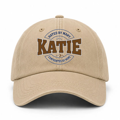 Hated By Many Confronted By None Washed Cap KATIE 13K1 C36PF