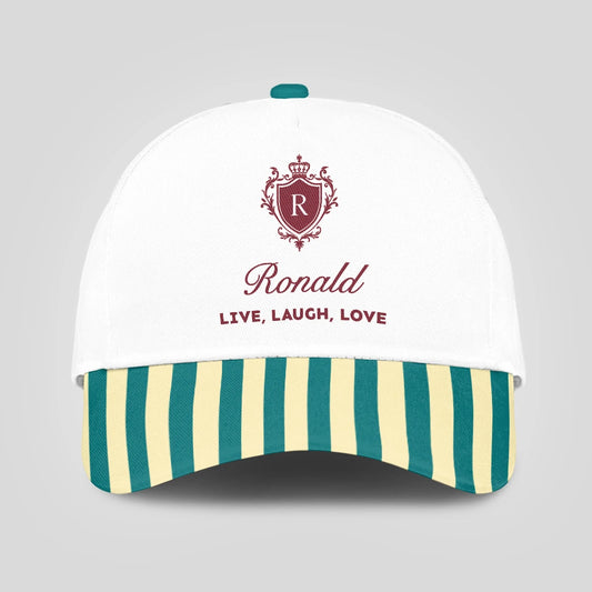 Live Laugh Love Green And Yellow Royal Cap RONALD 13K1 C122PF