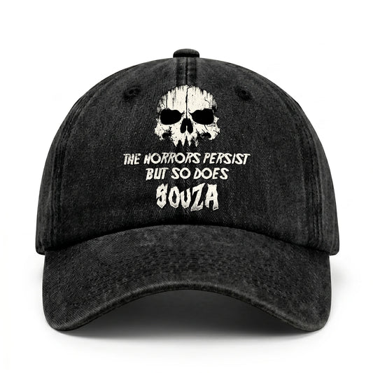 The Horrors Persist But So Does Your Name Cool Skull Washed Cap SOUZA 13K1 C134PF