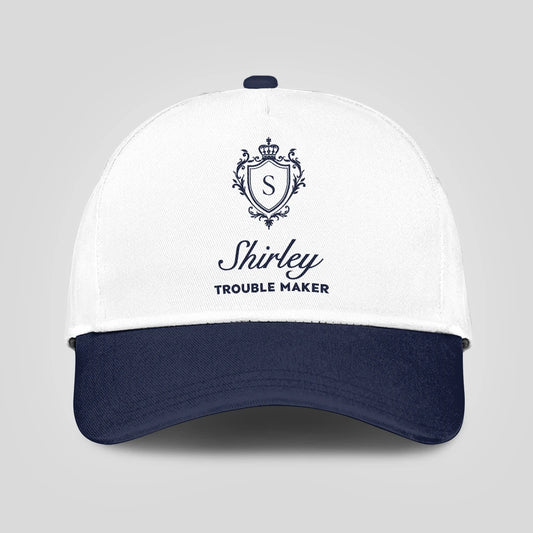 Trouble Maker Funny Blue And White Cap SHIRLEY 13K1 C152PF