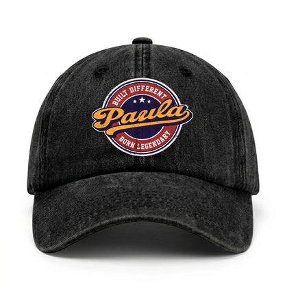 Built Different Born Legendary Logo Washed Cap PAULA 13K1 C65PF