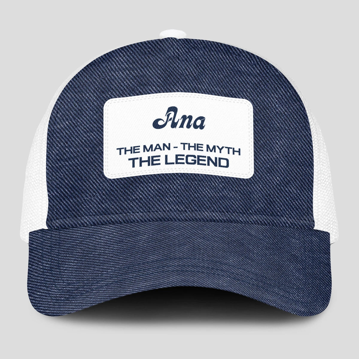 The Man The Myth The Legend Blue Denim Mesh Cap ANA 13K1 C194PF