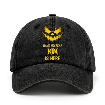 Have No Fear Your Name Is Here Jack O' Lantern Washed Cap KIM 13K1 C135PF