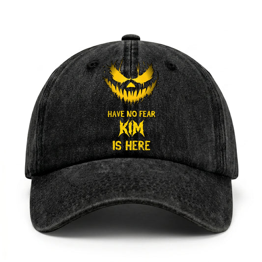 Have No Fear Your Name Is Here Jack O' Lantern Washed Cap KIM 13K1 C135PF