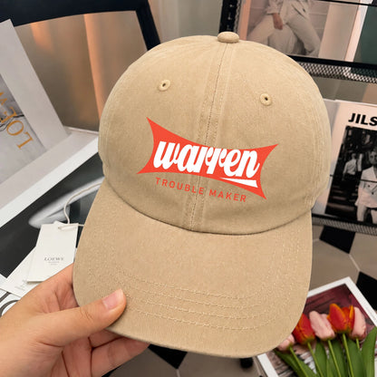Trouble Maker Red Logo Washed Cap WARREN 13K1 C78PF