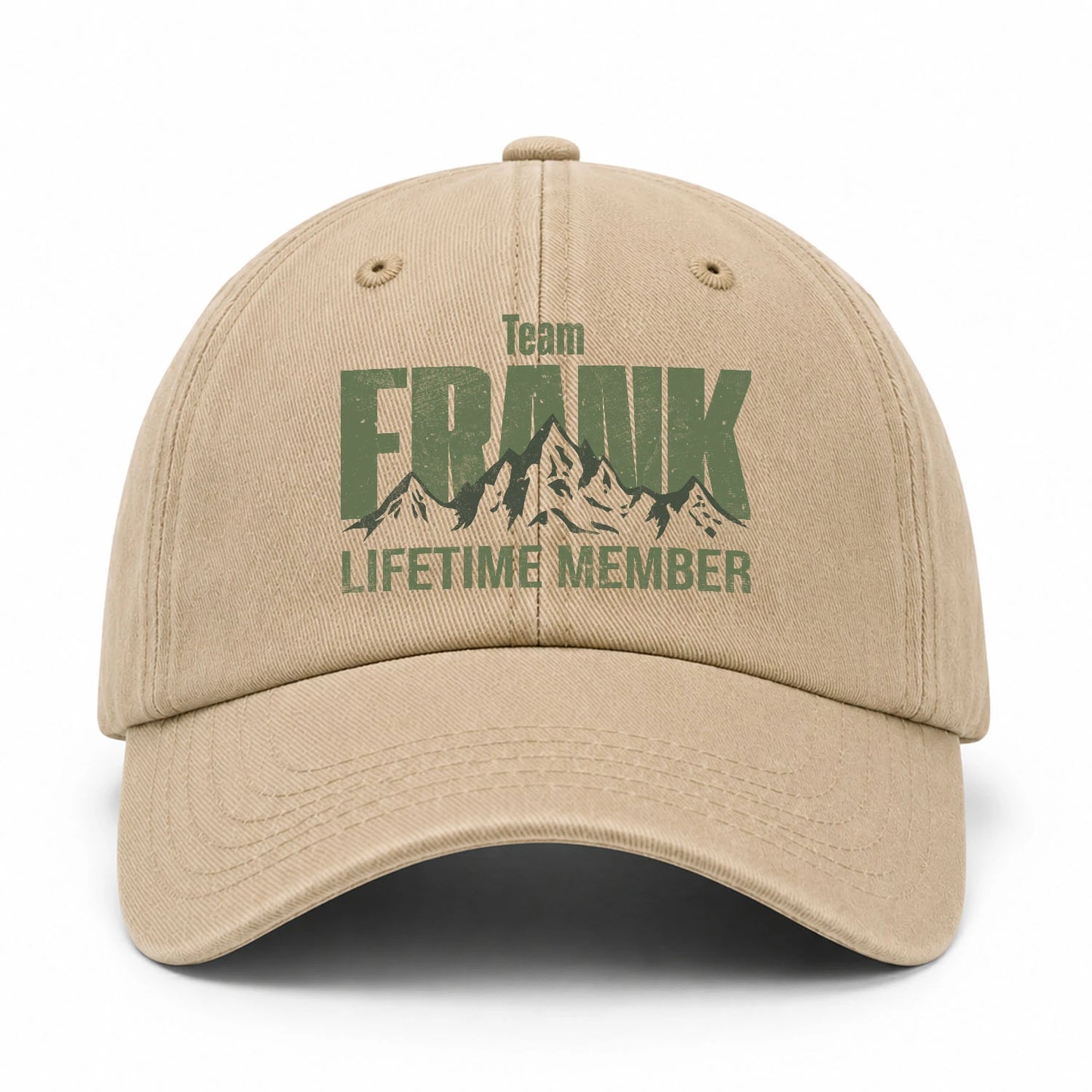 Team Your Name Lifetime Member Mountain Cap FRANK 13K1 C58PF