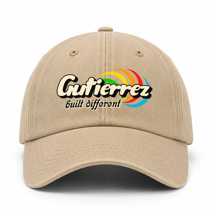 Your Name Built Different Retro Washed Cap GUTIERREZ 13K1 C55PF