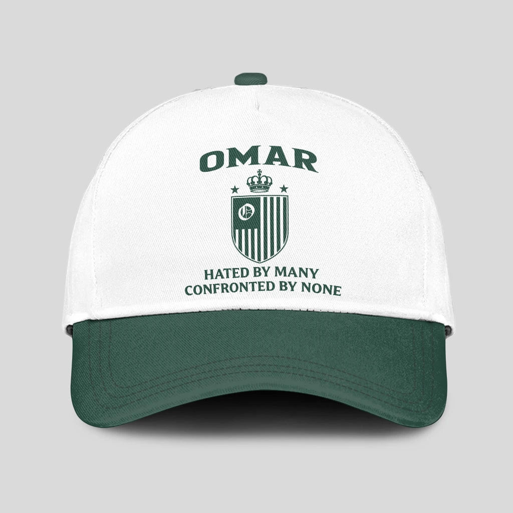 Hated By Many Confronted By None Luxury Logo Cap OMAR 13K1 C41PF