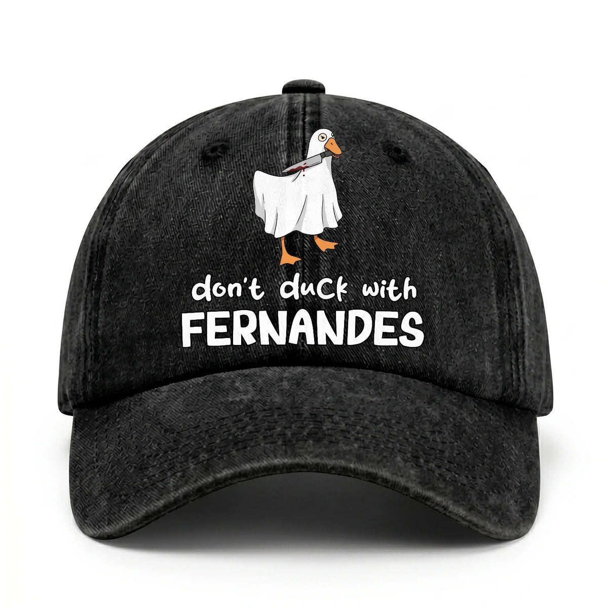 Don't Duck With Your Name Funny Washed Cap FERNANDES 13K1 C129PF