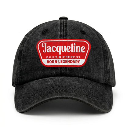 Built Different Born Legendary Red Logo Washed Cap JACQUELINE 13K1 C63PF