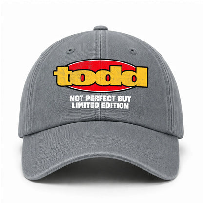 Your Name Not Perfect But Limited Edition Red Logo Washed Cap TODD 13K1 C84PF