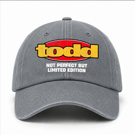 Your Name Not Perfect But Limited Edition Red Logo Washed Cap TODD 13K1 C84PF