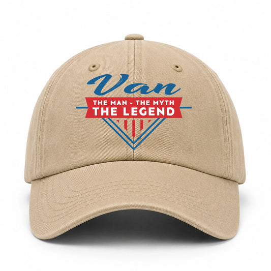 The Man The Myth The Legend Logo Washed Cap VAN 13K1 C37PF