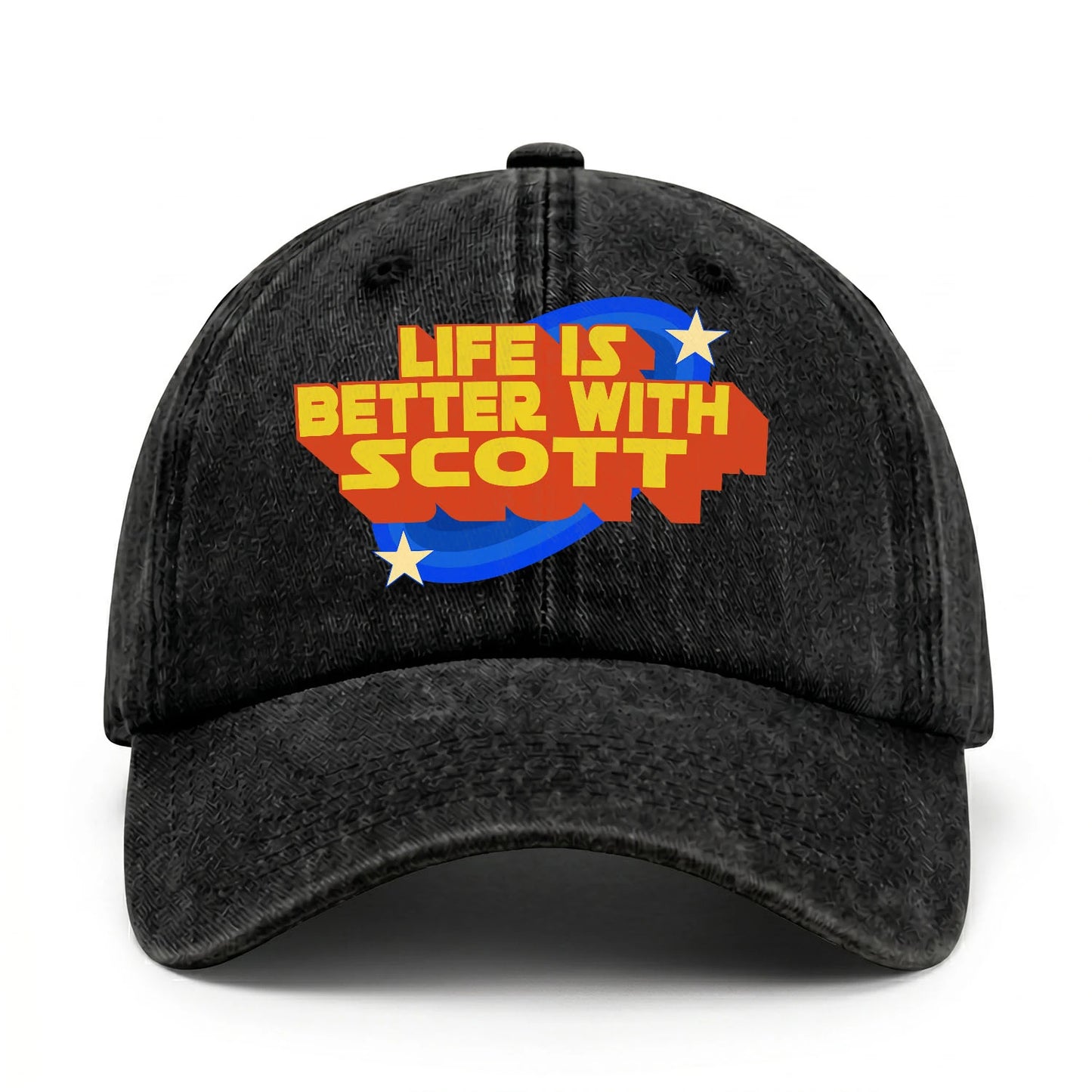 Life Is Better With Your Name Retro Washed Cap SCOTT 13K1 C62PF