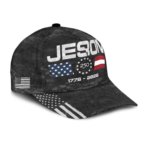 JESSE 13K1-C13PF 250th Anniversary Patriotic Baseball Cap 1776–2026
