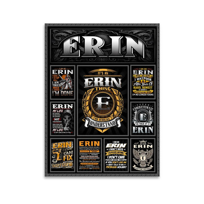 ERIN Personalized Sponge Floor Mat – Custom Printed Home Decor 13K1-AR2