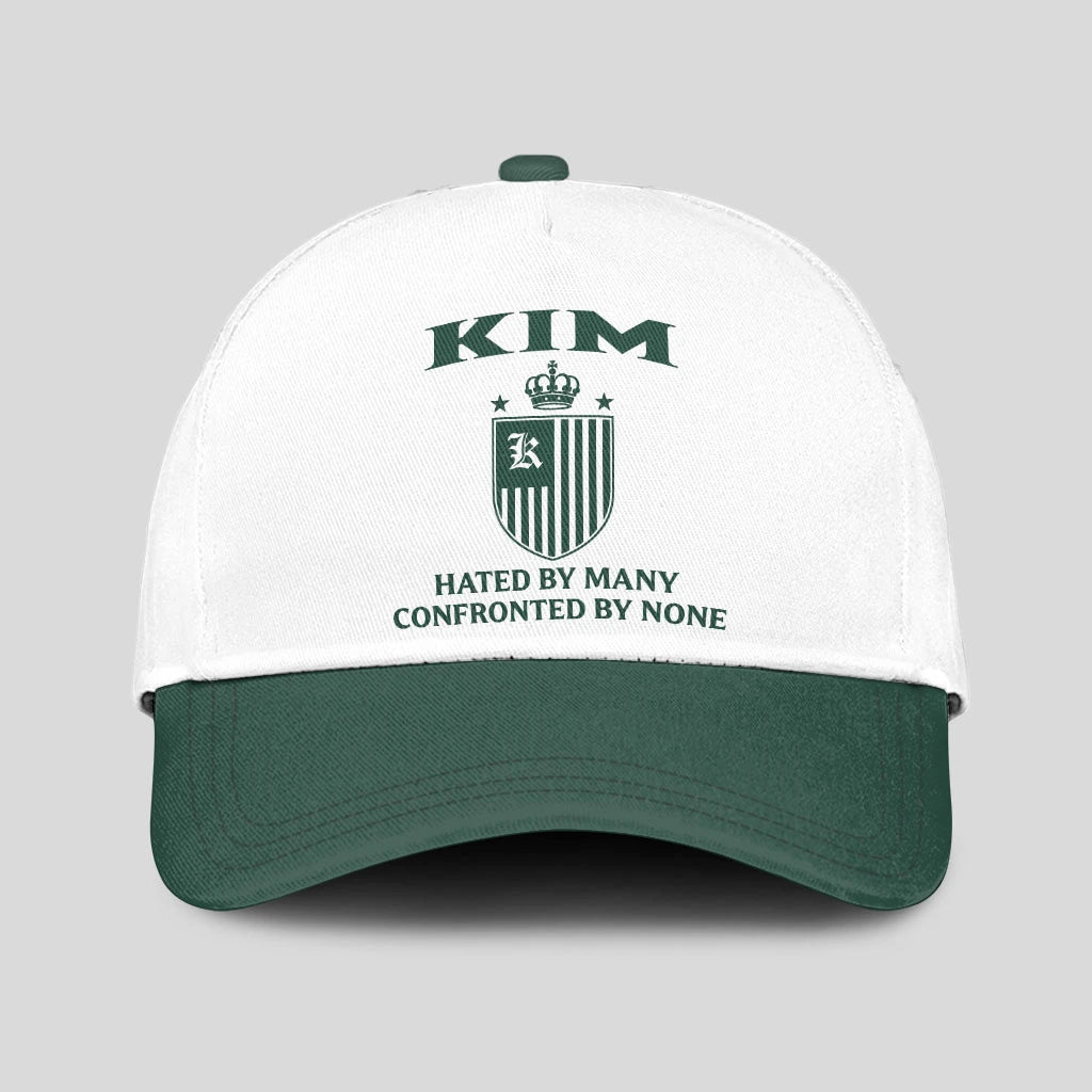 Hated By Many Confronted By None Luxury Logo Cap KIM 13K1 C41PF