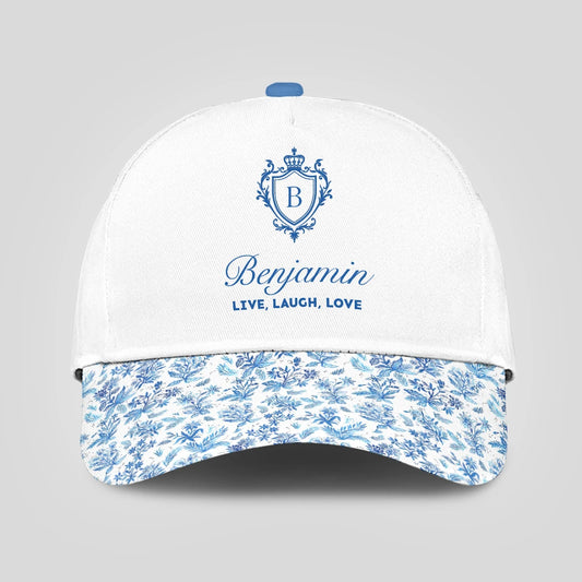 Live Laugh Love Flowers Pattern Cap BENJAMIN 13K1 C109PF