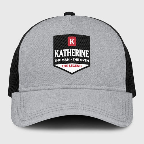 The Man The Myth The Legend Gray Mesh Cap KATHERINE 13K1 C189PF