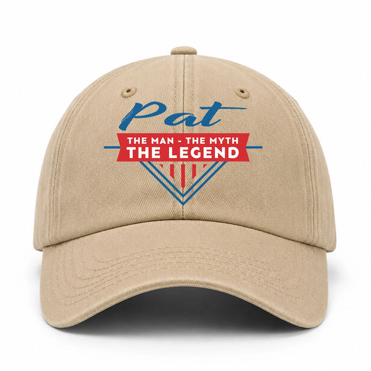 The Man The Myth The Legend Logo Washed Cap PAT 13K1 C37PF