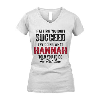 HANNAH 13K1-357 If At First You Don't Succeed...
