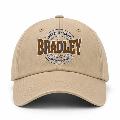 Hated By Many Confronted By None Washed Cap BRADLEY 13K1 C36PF