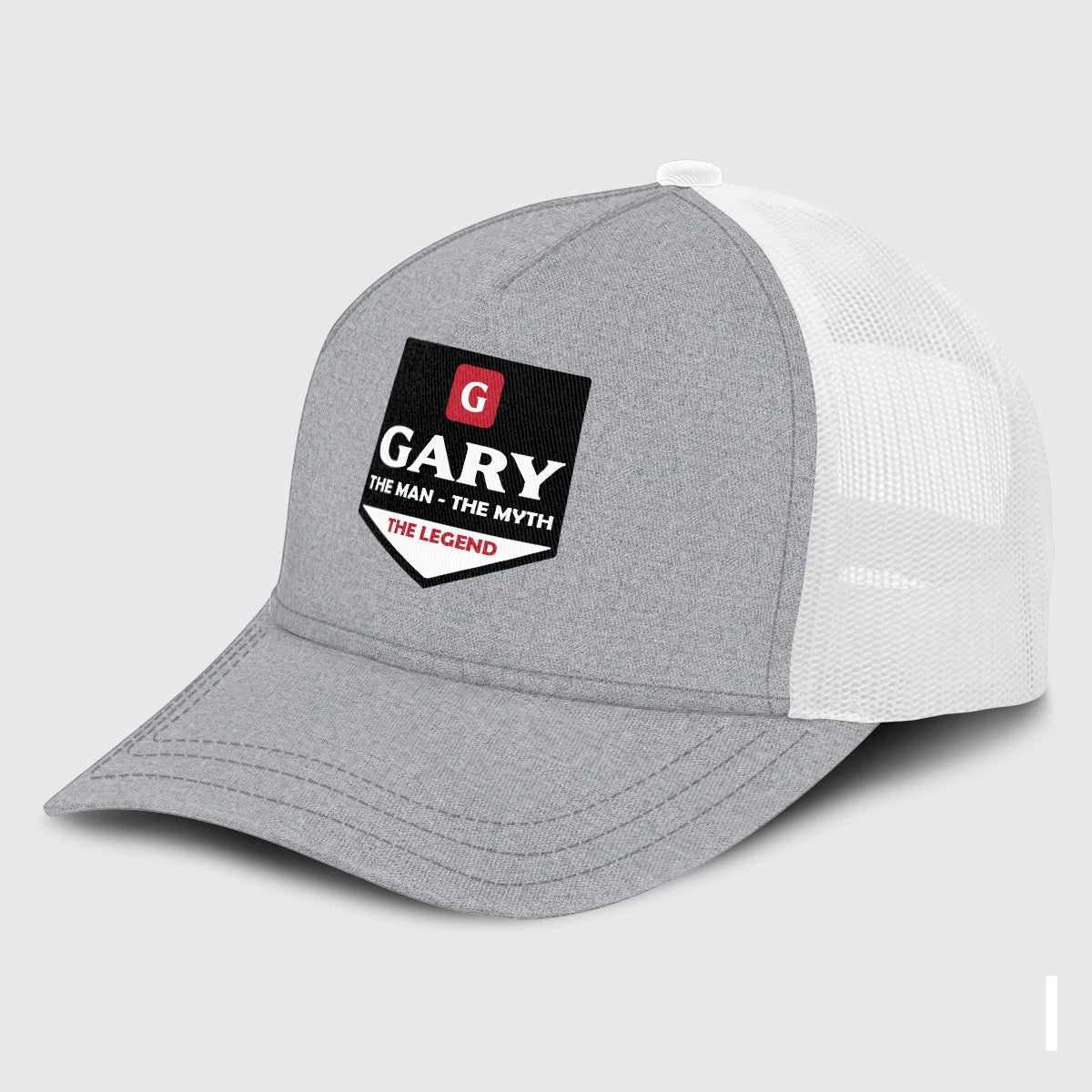 The Man The Myth The Legend Gray Mesh Cap GARY 13K1 C189PF