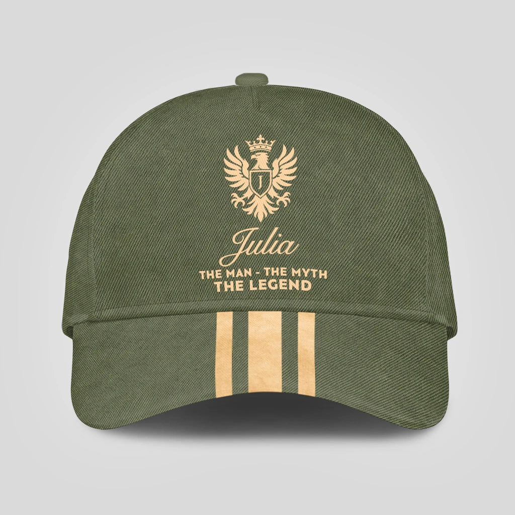 The Man The Myth The Legend King Eagle Golden And Olive Cap JULIA 13K1 C150PF