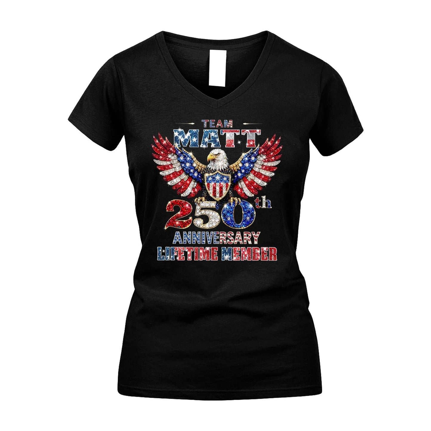 MARY 13K1-523 Personalized "Team...Lifetime Member" America 250 Design