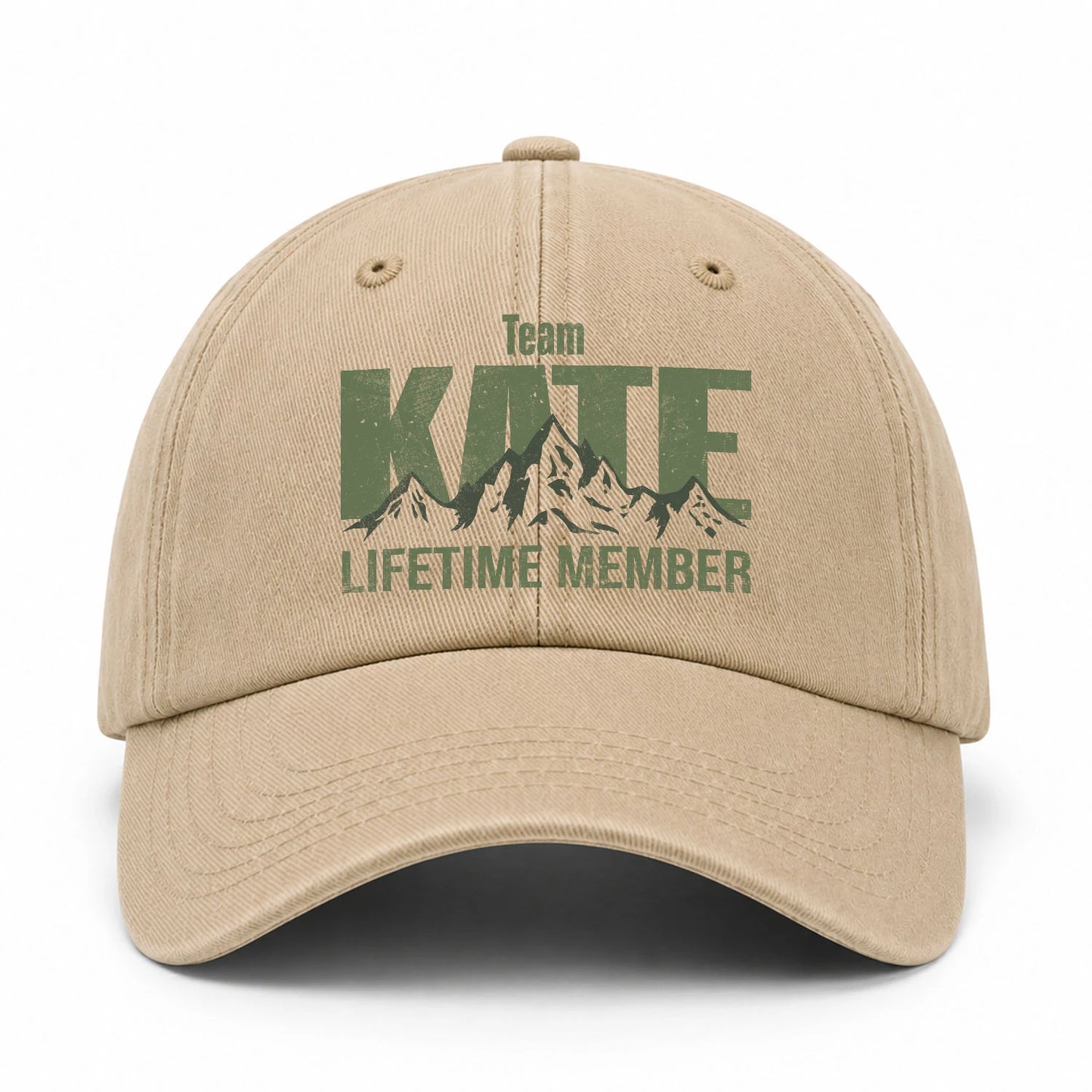 Team Your Name Lifetime Member Mountain Cap KATE 13K1 C58PF
