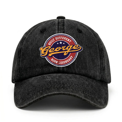 Built Different Born Legendary Logo Washed Cap GEORGE 13K1 C65PF