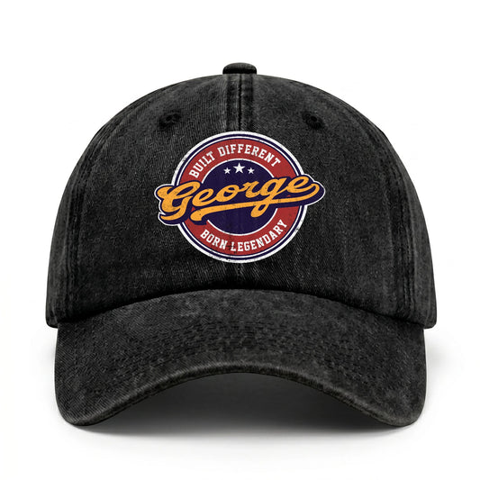 Built Different Born Legendary Logo Washed Cap GEORGE 13K1 C65PF